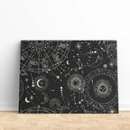 Leinwandbild Mystisches Universum Sternzeichen Astrologie