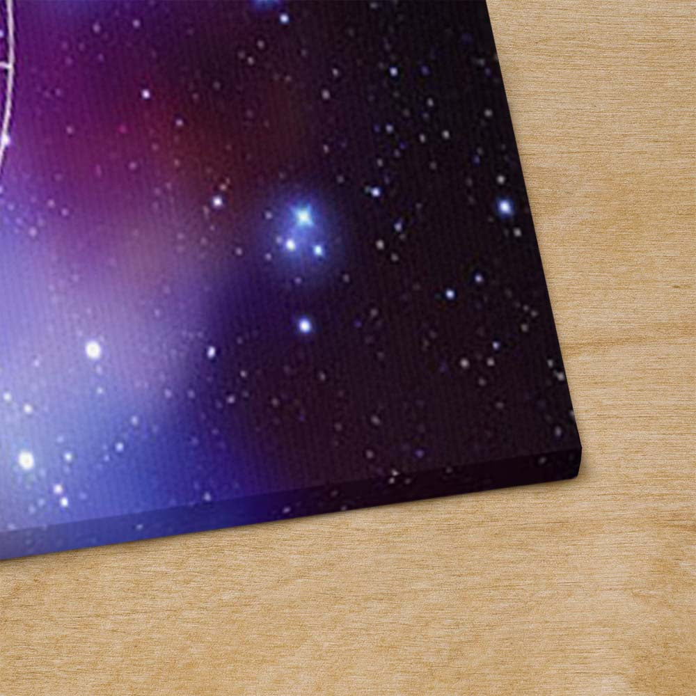 Leinwandbild Sternzeichen im farbenfrohen Sternenhimmel
