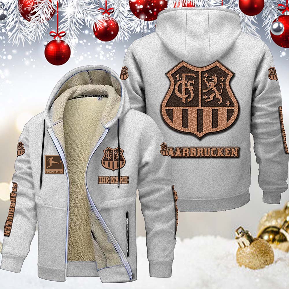 1. FC Saarbrucken Gefütterte Kapuzenjacke