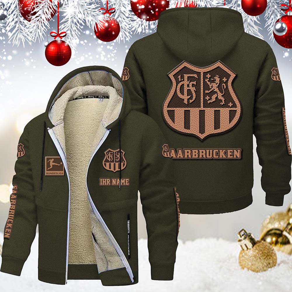 1. FC Saarbrucken Gefütterte Kapuzenjacke – Bild 9