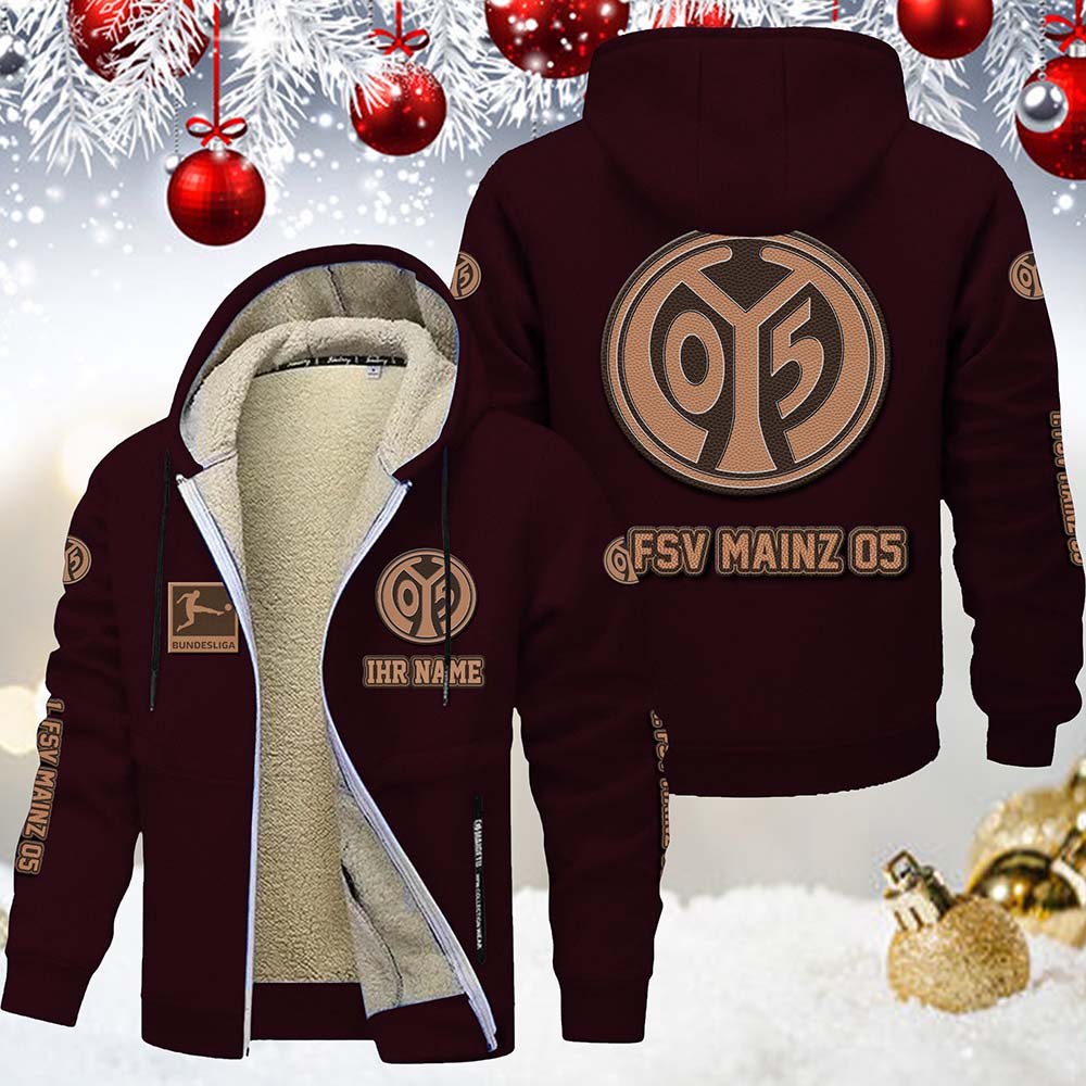 1. FSV Mainz 05 Gefütterte Kapuzenjacke – Bild 8
