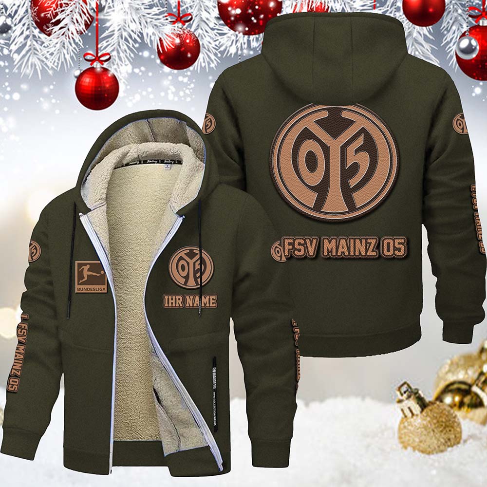 1. FSV Mainz 05 Gefütterte Kapuzenjacke – Bild 9