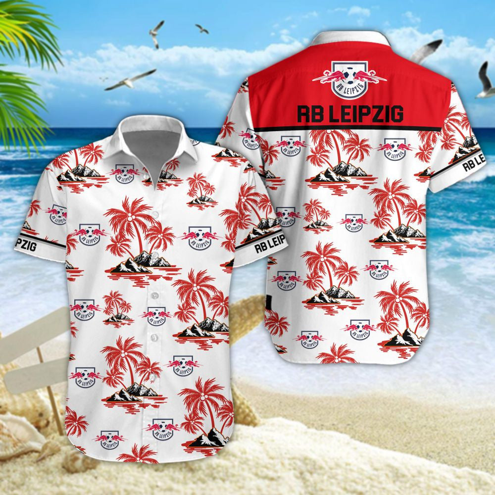 Hawaiihemd RB Leipzig – Herren Sommerhemd Style 01