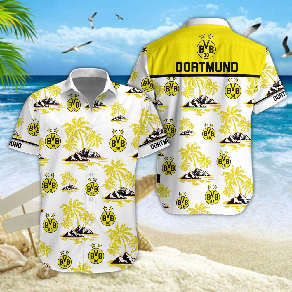 Hawaiihemd Borussia Dortmund – Herren Sommerhemd Style 01