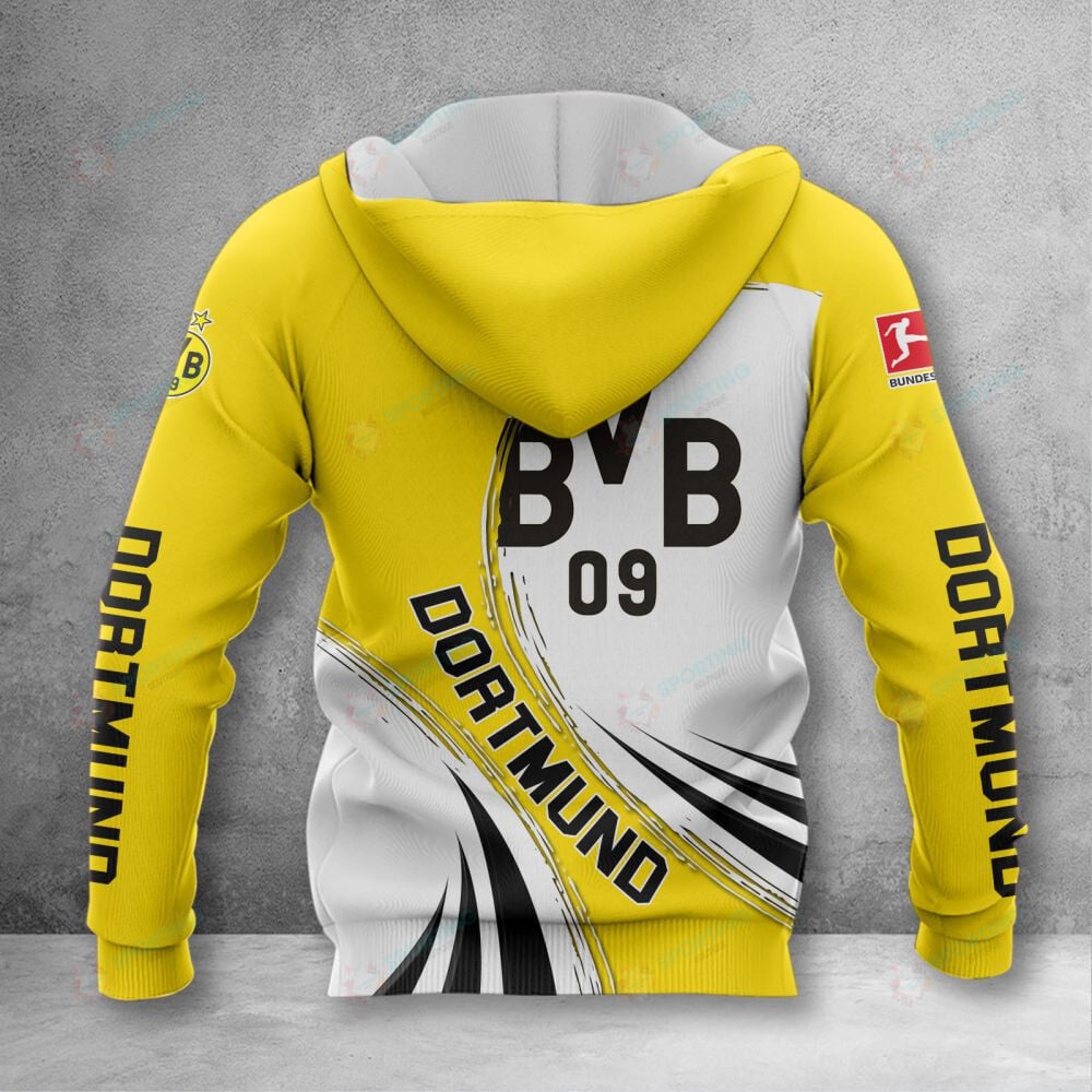 Borussia Dortmund Hoodie Zip Herren | BVB Kapuzenjacke mit Reißverschluss VITA412 – Bild 2