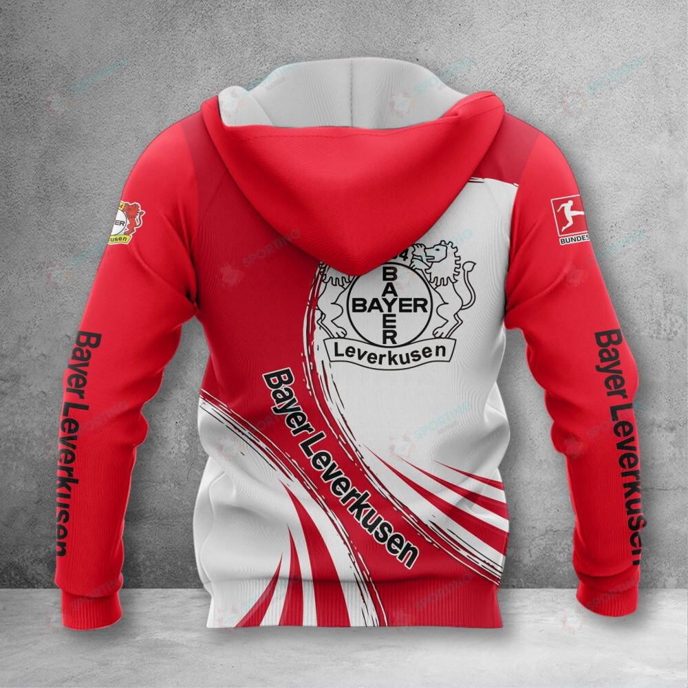 Bayer 04 Leverkusen Hoodie Zip Herren | B04 Kapuzenjacke mit Reißverschluss VITA411 – Bild 2