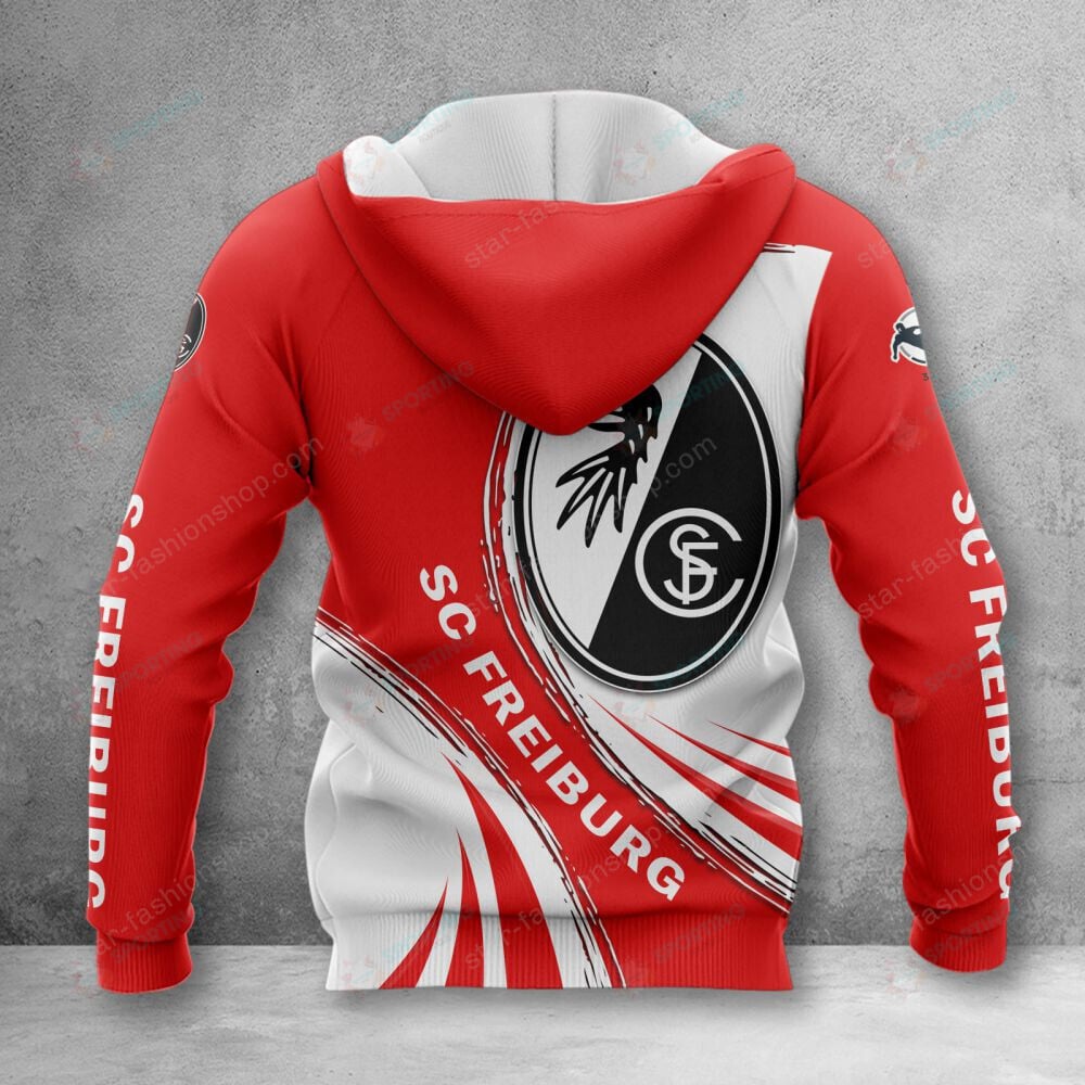 SC Freiburg II Hoodie Zip Herren | SCF II Kapuzenjacke mit Reißverschluss VITA663 – Bild 2
