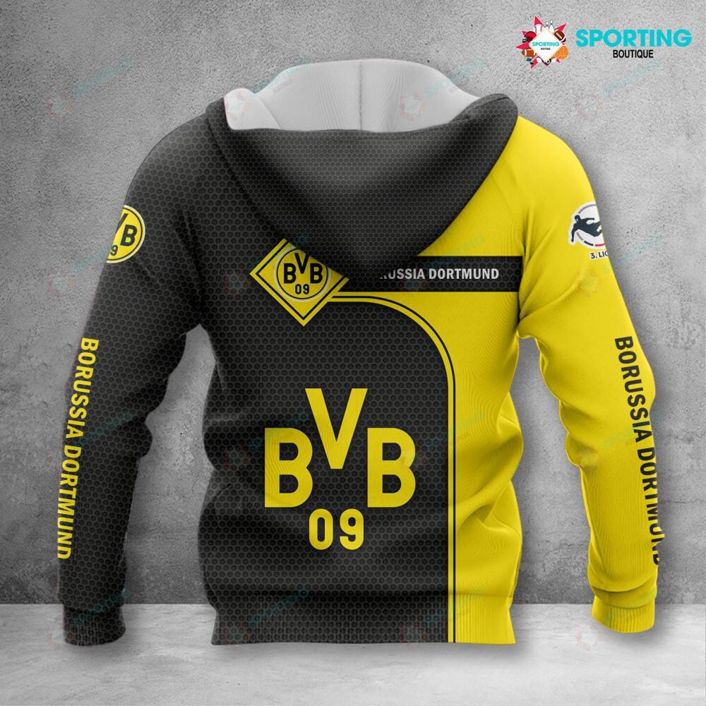 Borussia Dortmund II Hoodie Zip Herren | BVB II Kapuzenjacke mit Reißverschluss VITC3082 – Bild 2