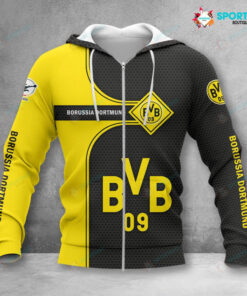 Borussia Dortmund II Hoodie Zip Herren | BVB II Kapuzenjacke mit Reißverschluss VITC3082