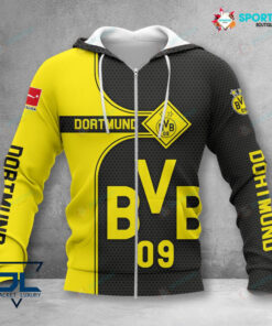 Borussia Dortmund Hoodie Zip Herren | BVB Kapuzenjacke mit Reißverschluss VITC3103