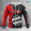 Bayern München Hoodie Zip Herren | FCB Kapuzenjacke mit Reißverschluss VITC3107