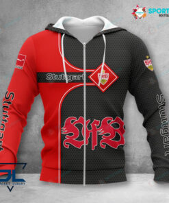 VfB Stuttgart Hoodie Zip Herren | VfB Kapuzenjacke mit Reißverschluss VITC3115