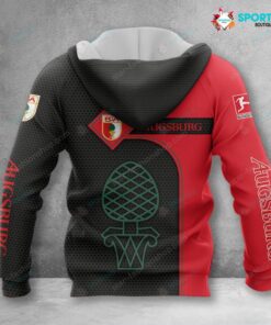 Alternative view of FC Augsburg Hoodie Zip Herren | FCA Kapuzenjacke mit Reißverschluss VITC3106