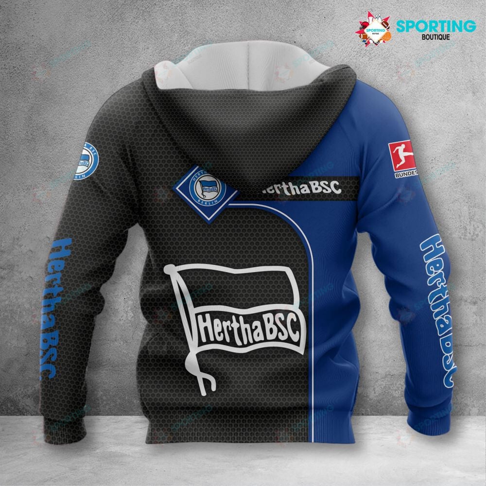 Hertha BSC Hoodie Herren | Hertha Kapuzenpullover VITC3109 – Bild 2