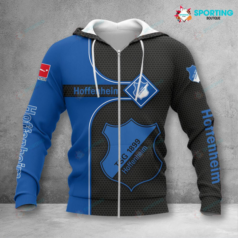 TSG Hoffenheim Hoodie Zip Herren | TSG Kapuzenjacke mit Reißverschluss VITC3113