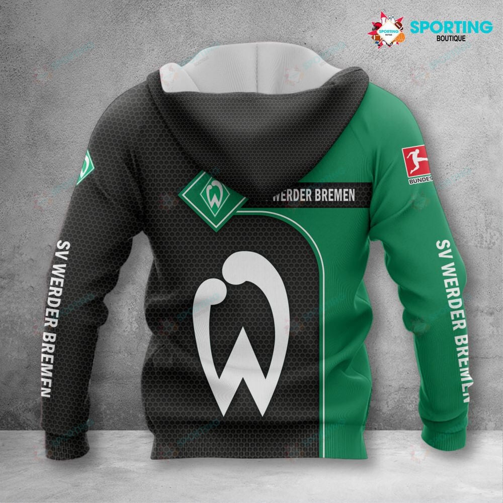 Werder Bremen Hoodie Zip Herren | SVW Kapuzenjacke mit Reißverschluss VITC3112 – Bild 2