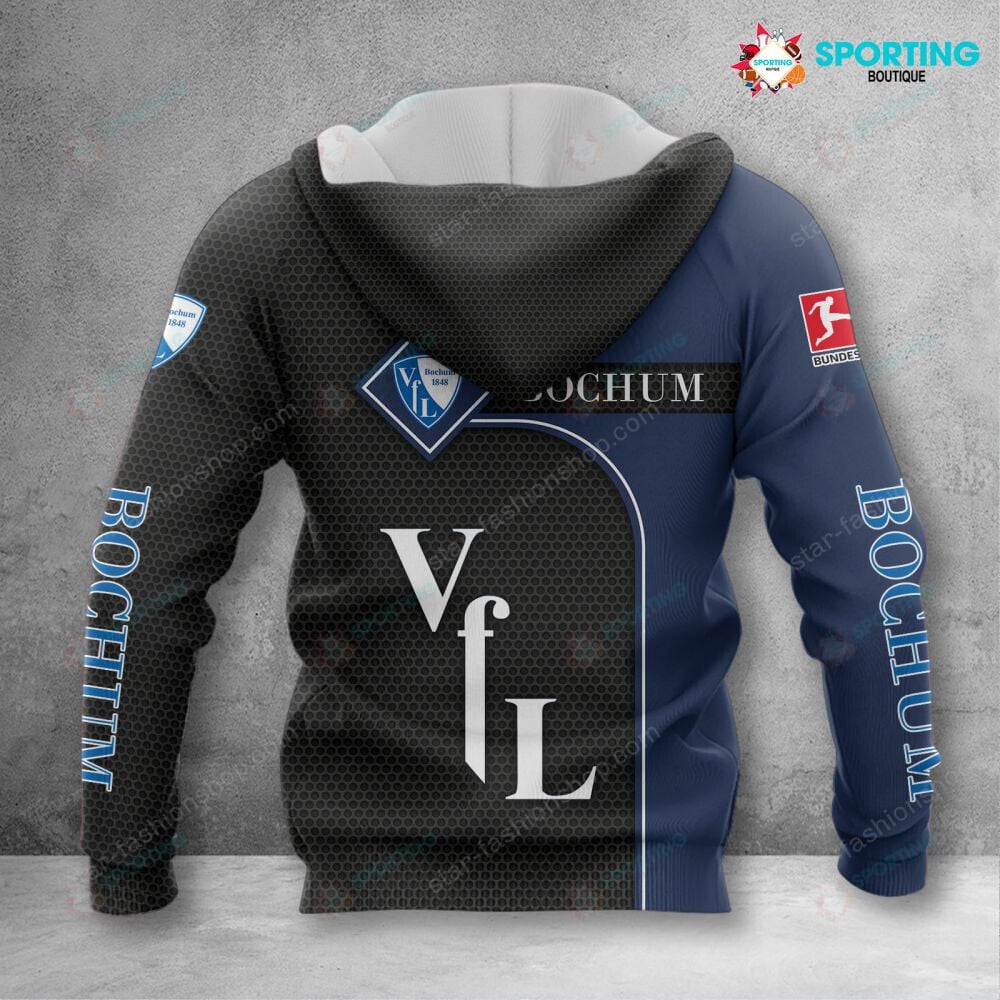 VfL Bochum Hoodie Zip Herren | VfL Kapuzenjacke mit Reißverschluss VITC3116 – Bild 2