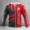 Bayern München Hoodie Zip Herren | FCB Kapuzenjacke mit Reißverschluss WINA2507