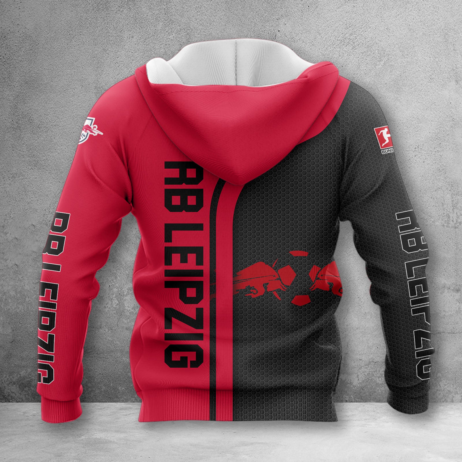 RB Leipzig Hoodie Herren | RBL Kapuzenpullover WINA2509 – Bild 2