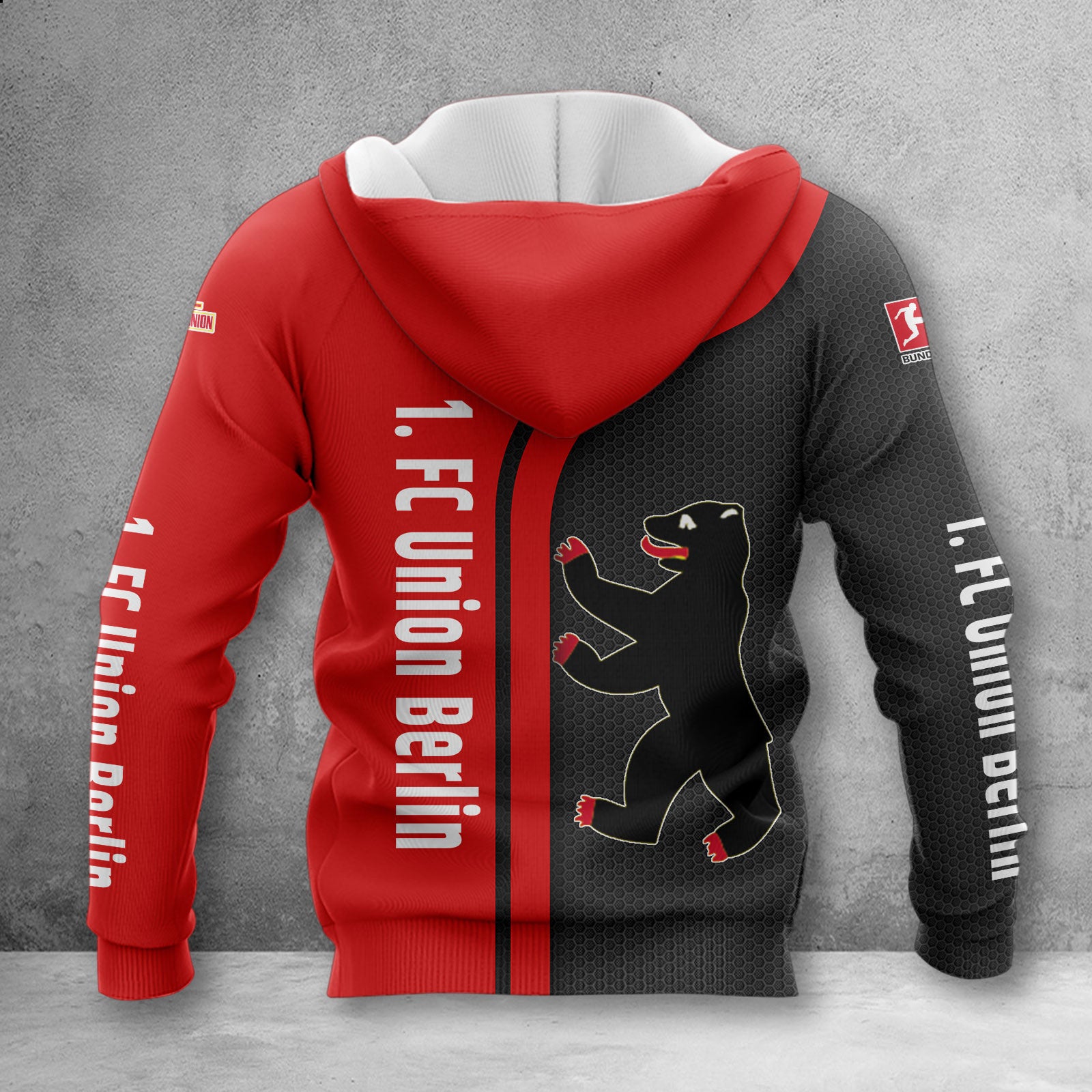 Union Berlin Hoodie Herren | FCU Kapuzenpullover WINA2513 – Bild 2