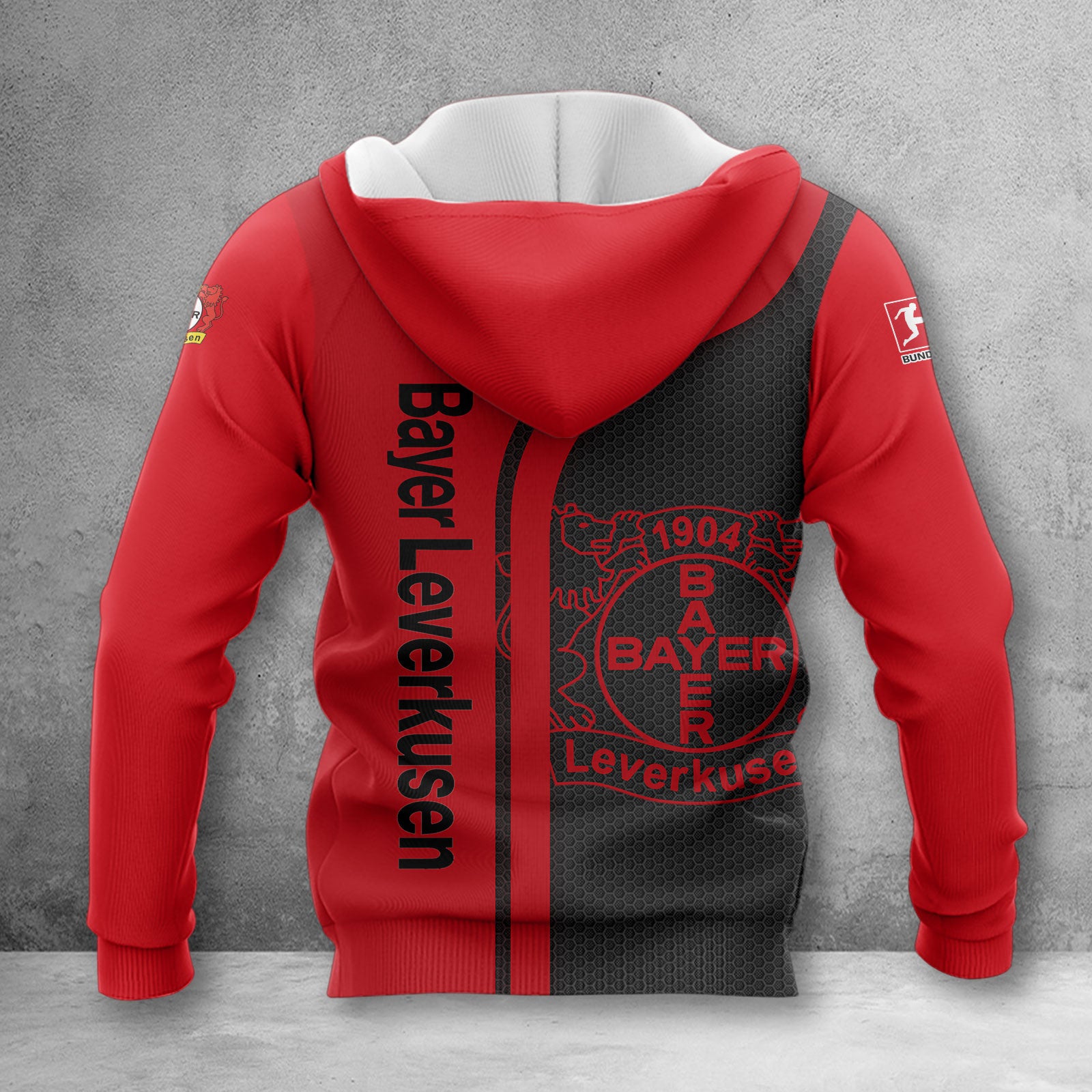 Bayer 04 Leverkusen Hoodie Herren | B04 Kapuzenpullover WINA2502 – Bild 2
