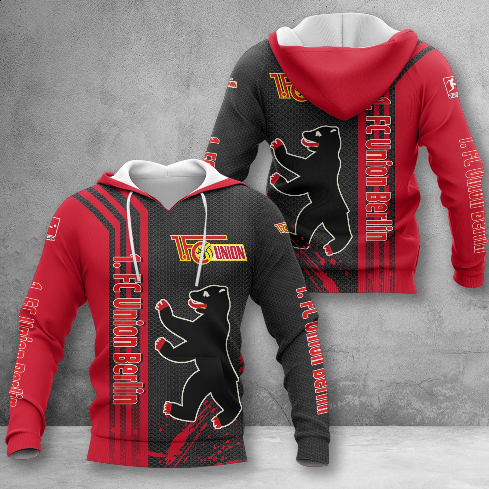 Union Berlin Hoodie Herren | FCU Kapuzenpullover WINA2754
