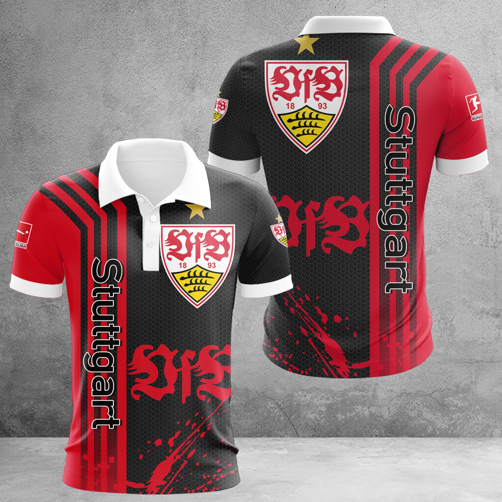 VfB Stuttgart Poloshirt | VfB Polohemd WINA2755