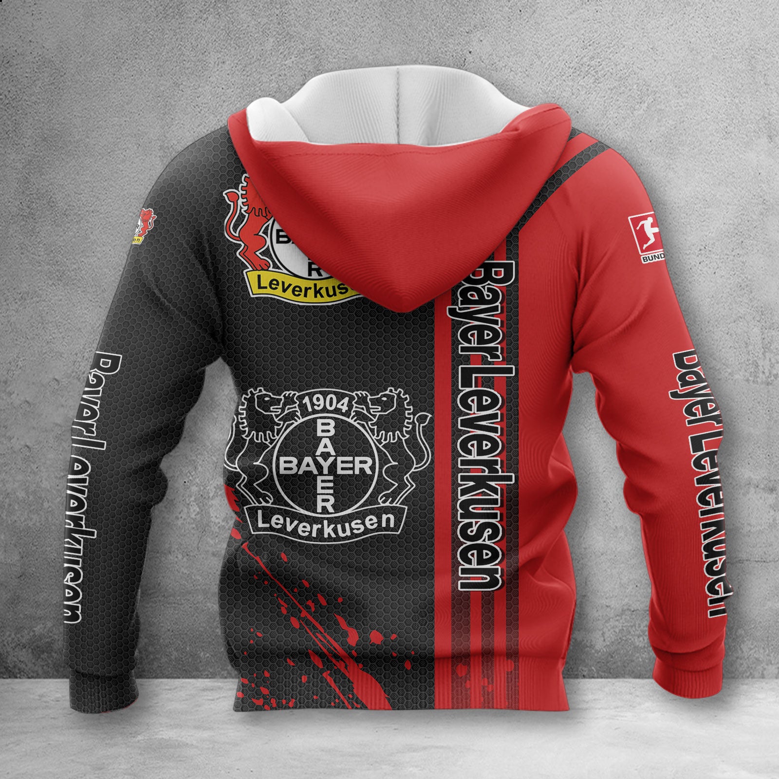 Bayer 04 Leverkusen Hoodie Herren | B04 Kapuzenpullover WINA2743 – Bild 2