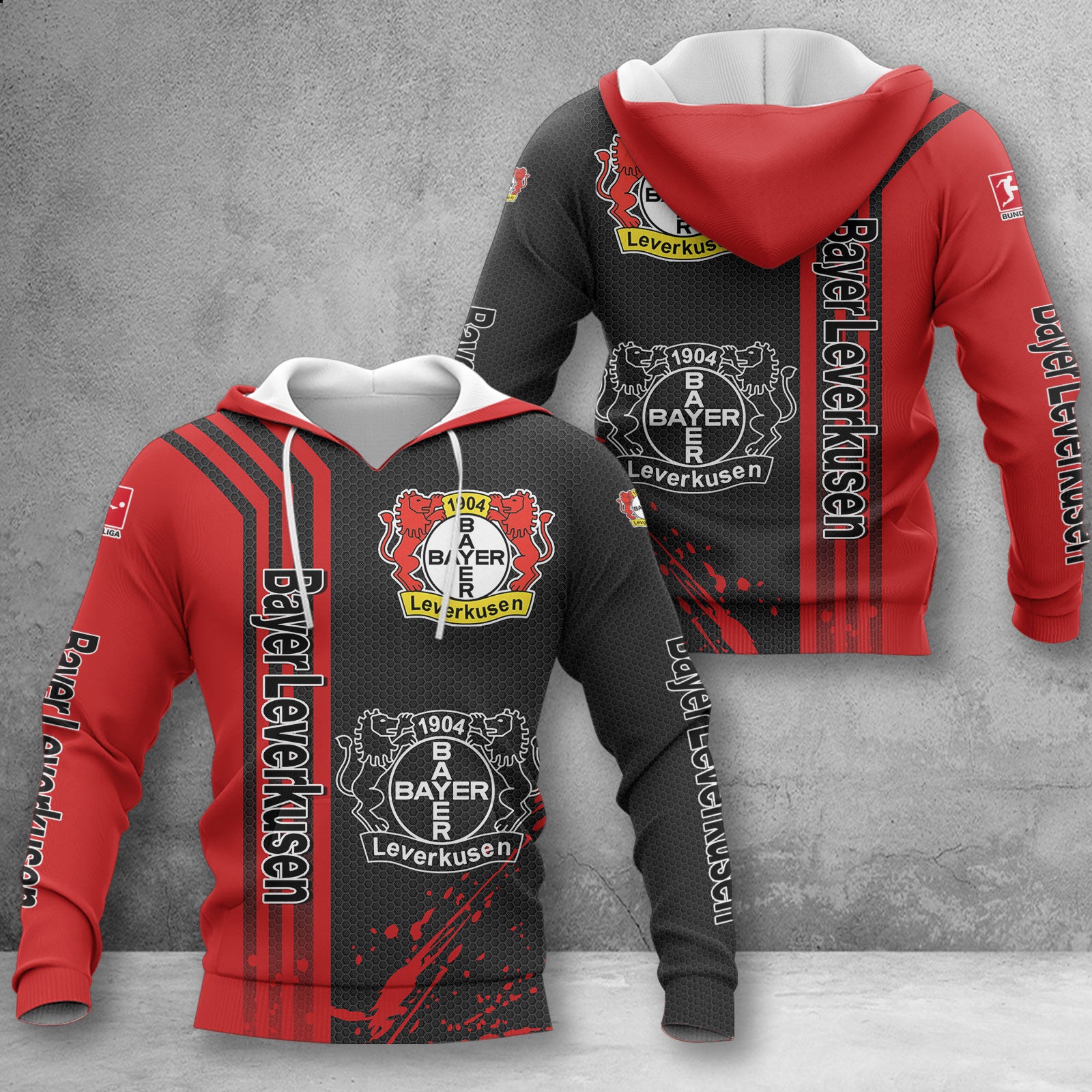 Bayer 04 Leverkusen Hoodie Herren | B04 Kapuzenpullover WINA2743