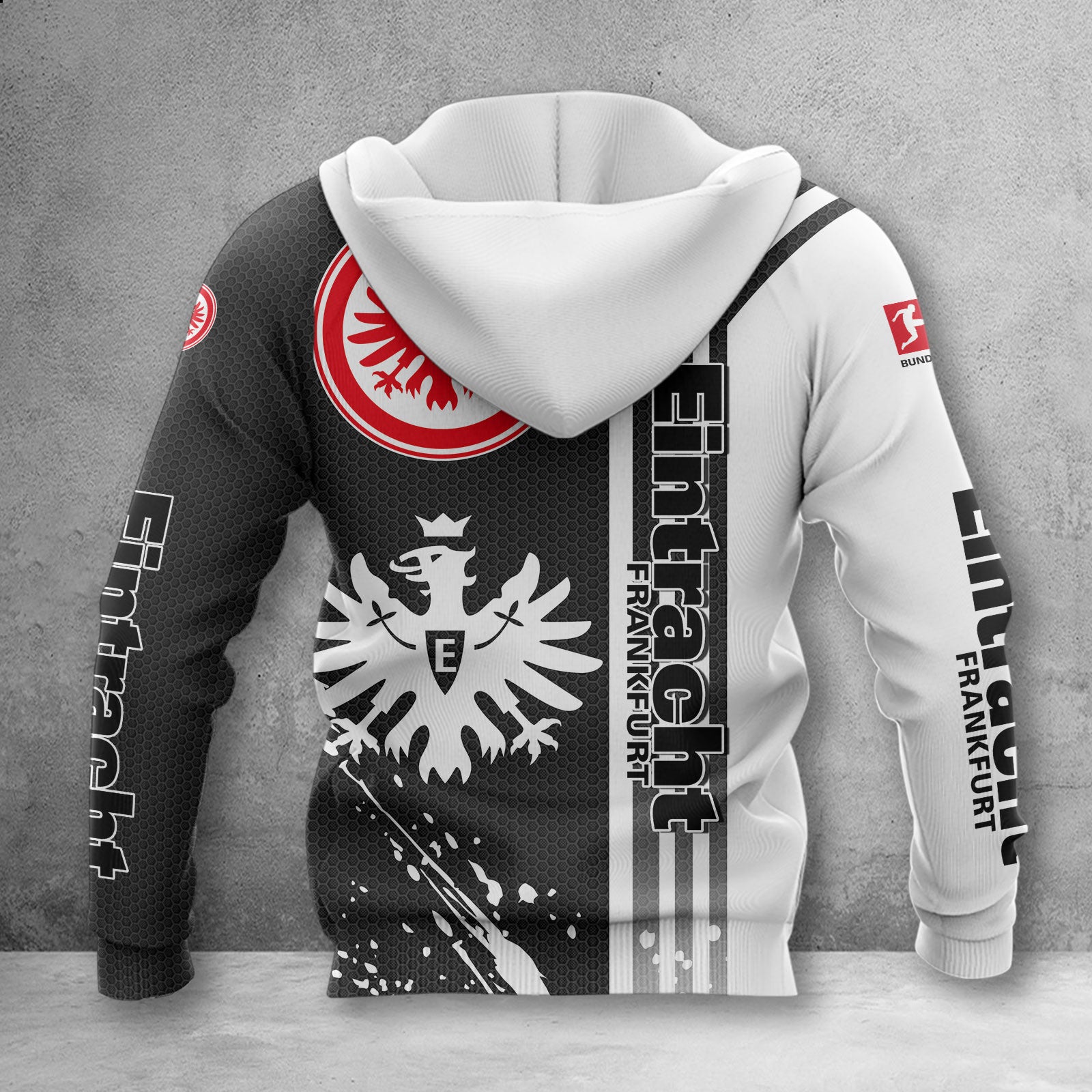 Eintracht Frankfurt Hoodie Herren | SGE Kapuzenpullover WINA2746 – Bild 2