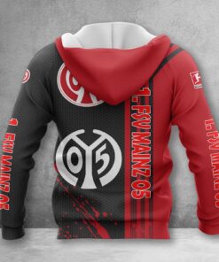 Alternative view of 1. FSV Mainz 05 Hoodie Zip Herren | Mainz 05 Kapuzenjacke mit Reißverschluss WINA2742