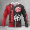 1. FSV Mainz 05 Hoodie Zip Herren | Mainz 05 Kapuzenjacke mit Reißverschluss WINA2742