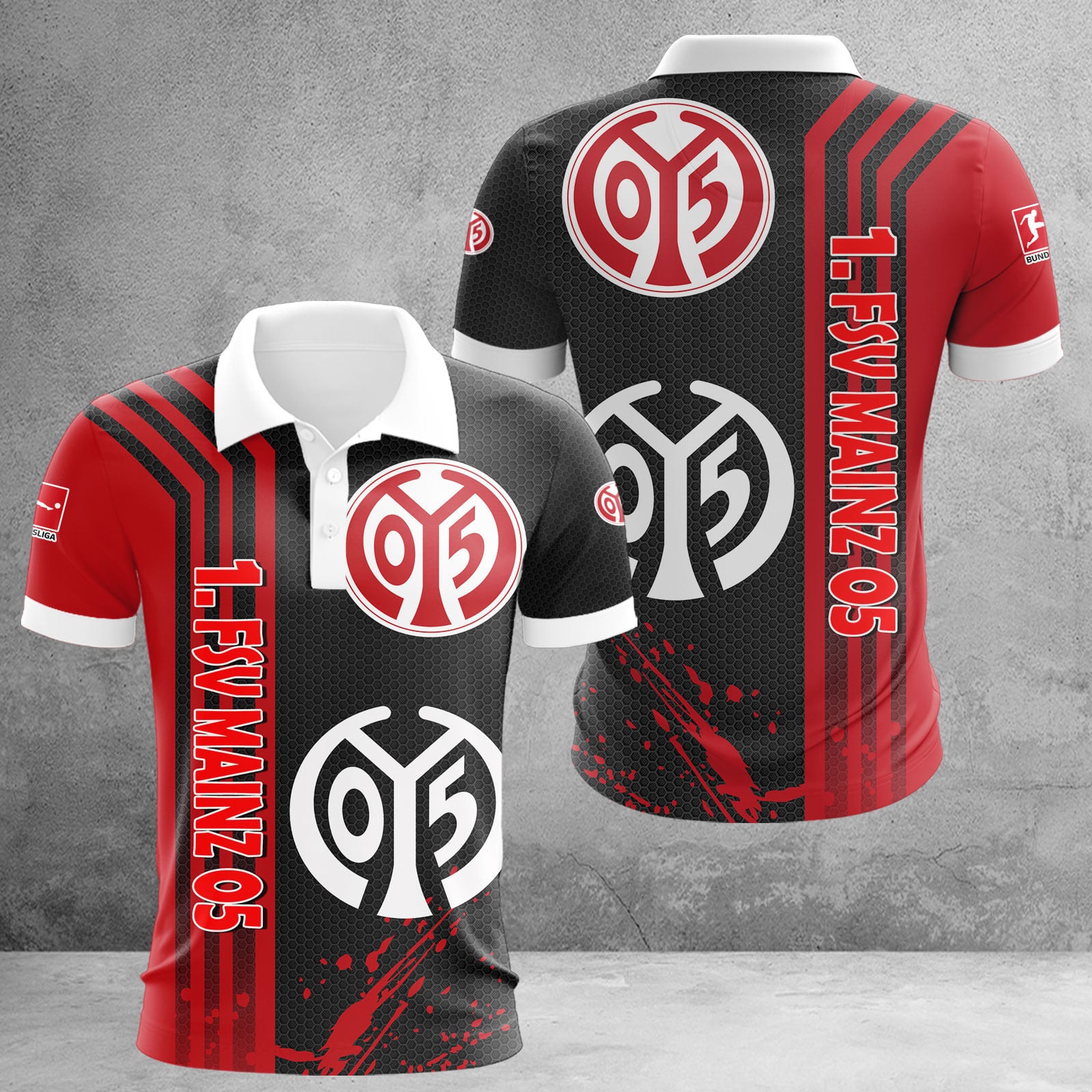 1. FSV Mainz 05 Poloshirt | Mainz 05 Polohemd WINA2742