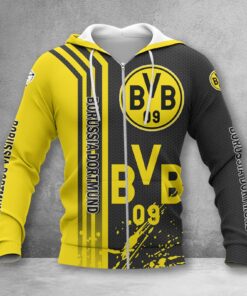 Borussia Dortmund II Hoodie Zip Herren | BVB II Kapuzenjacke mit Reißverschluss WINA2779