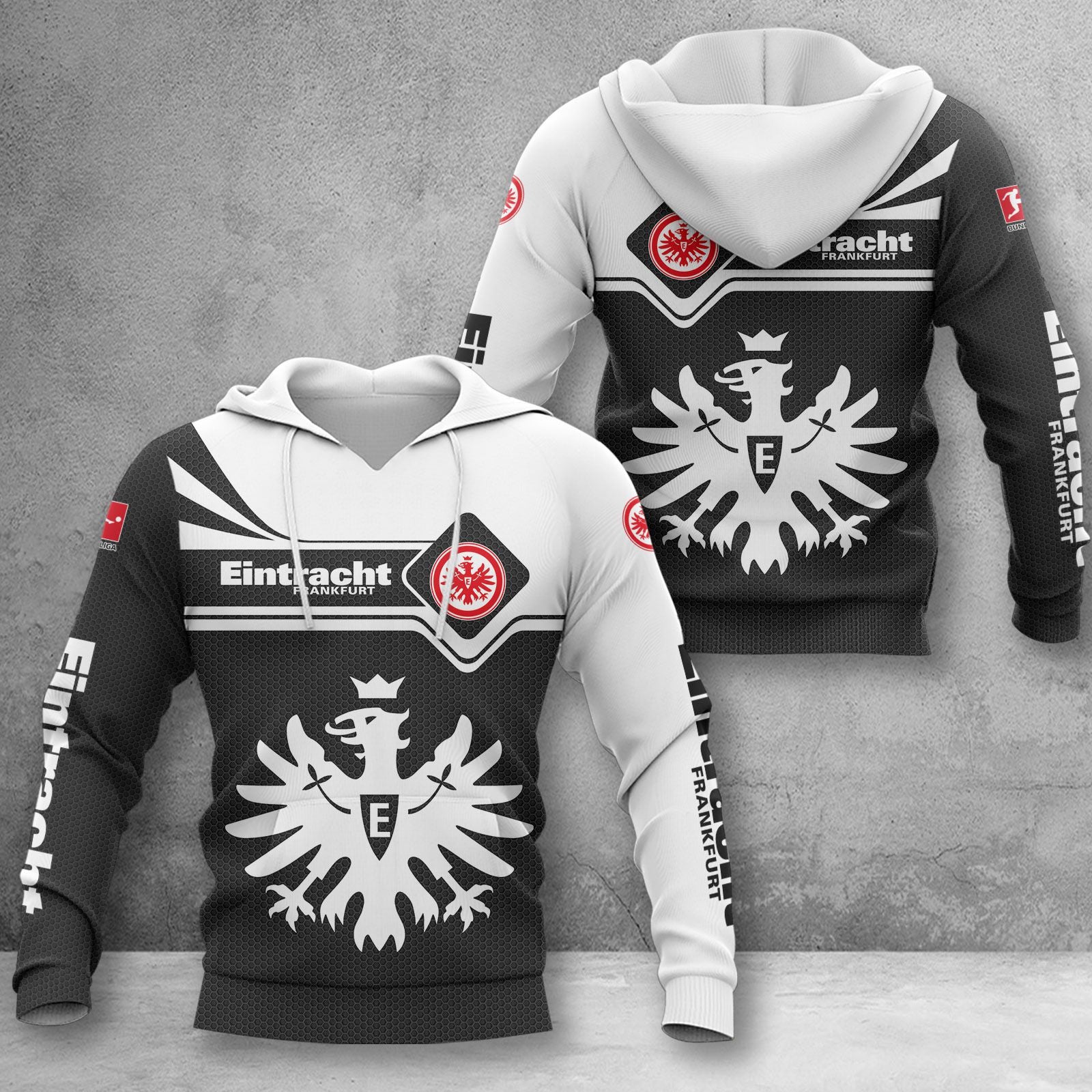 Eintracht Frankfurt Hoodie Herren | SGE Kapuzenpullover WINA3159