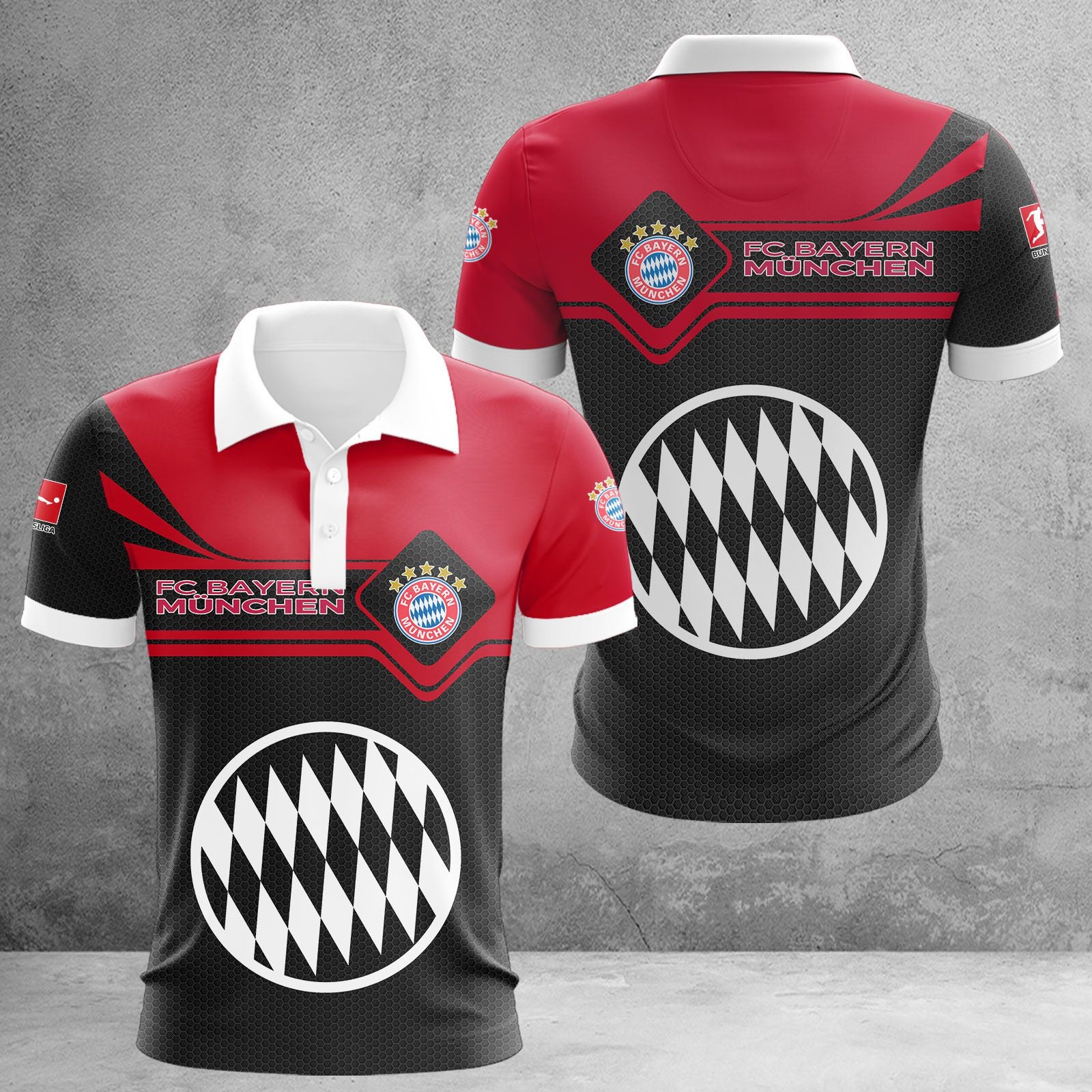 Bayern München Poloshirt | FCB Polohemd WINA3161