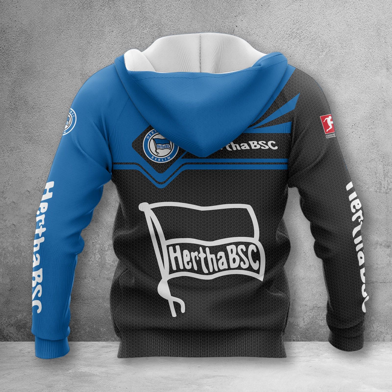 Hertha BSC Hoodie Herren | Hertha Kapuzenpullover WINA3162 – Bild 2