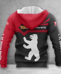 Alternative view of Union Berlin Hoodie Zip Herren | FCU Kapuzenjacke mit Reißverschluss WINA3167