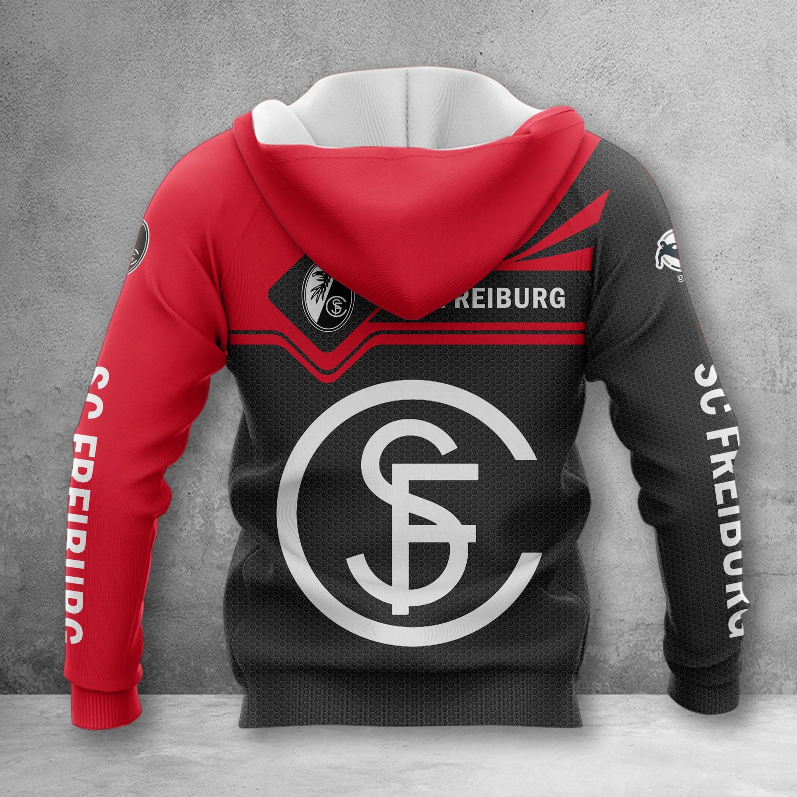 SC Freiburg II Hoodie Zip Herren | SCF II Kapuzenjacke mit Reißverschluss WINA3200 – Bild 2