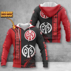 1. FSV Mainz 05 Hoodie Herren | Mainz 05 Kapuzenpullover WINA3213