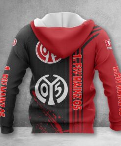Alternative view of 1. FSV Mainz 05 Hoodie Zip Herren | Mainz 05 Kapuzenjacke mit Reißverschluss WINA3213