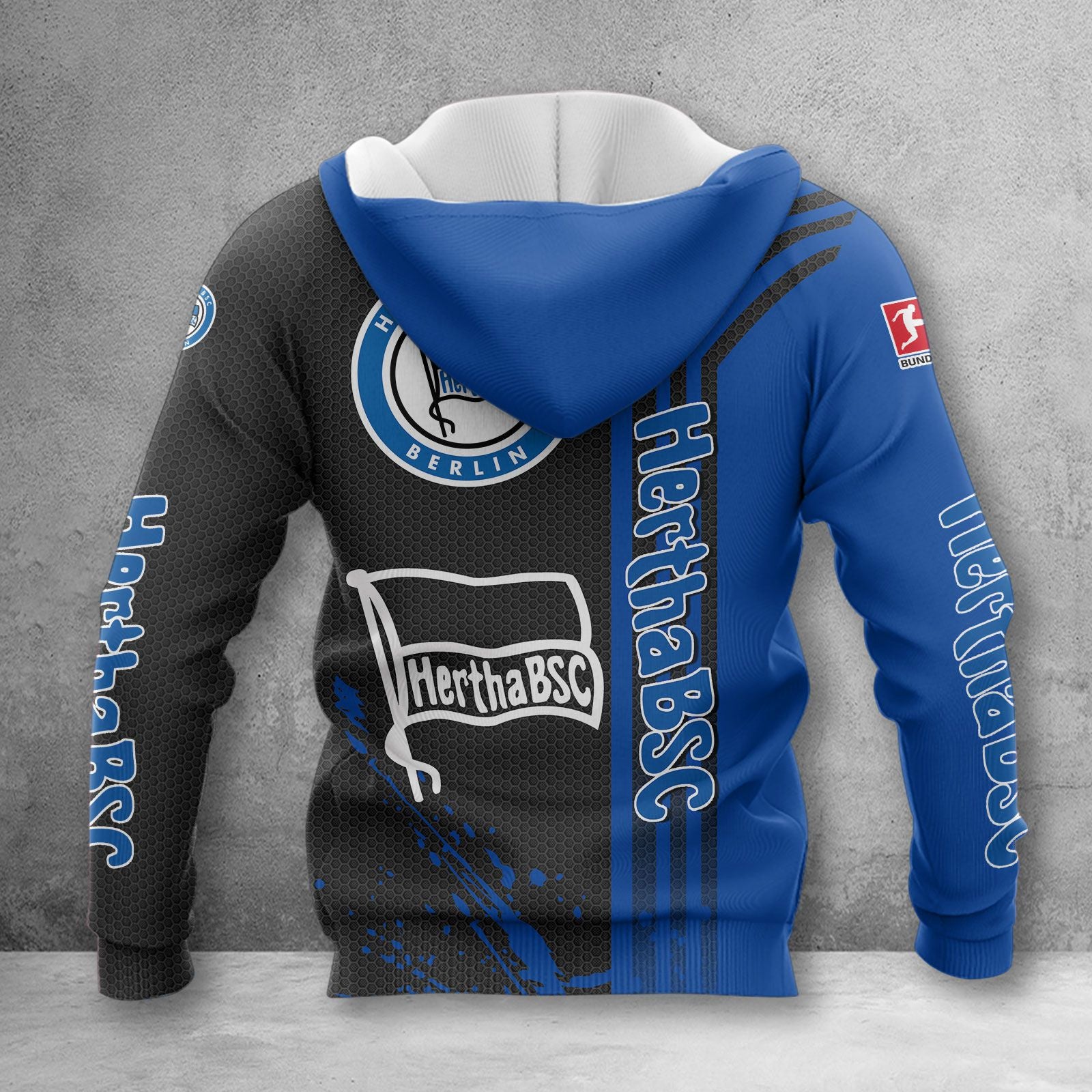 Hertha BSC Hoodie Herren | Hertha Kapuzenpullover WINA3220 – Bild 2