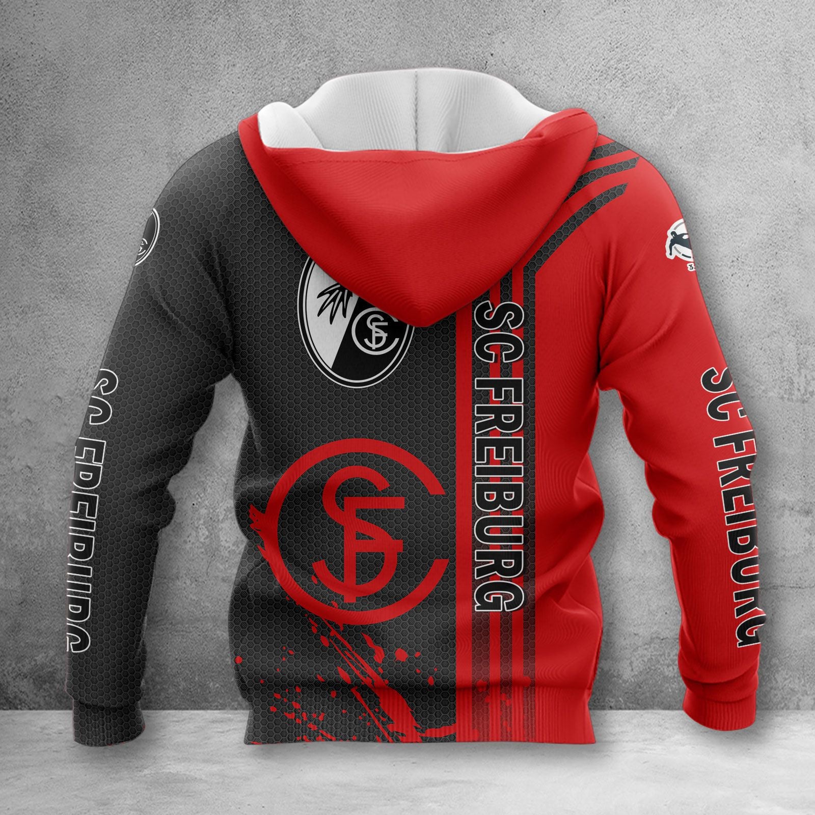SC Freiburg II Hoodie Zip Herren | SCF II Kapuzenjacke mit Reißverschluss WINA3258 – Bild 2