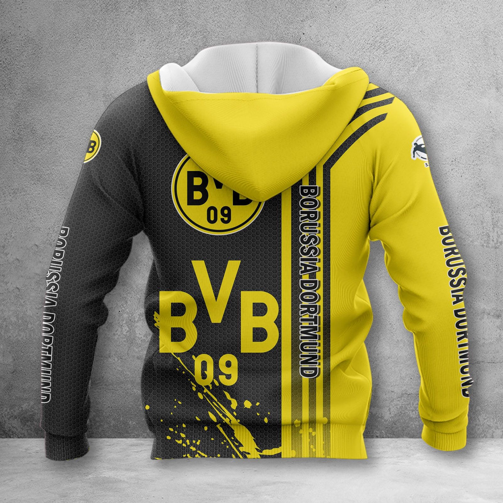 Borussia Dortmund II Hoodie Zip Herren | BVB II Kapuzenjacke mit Reißverschluss WINA3250 – Bild 2