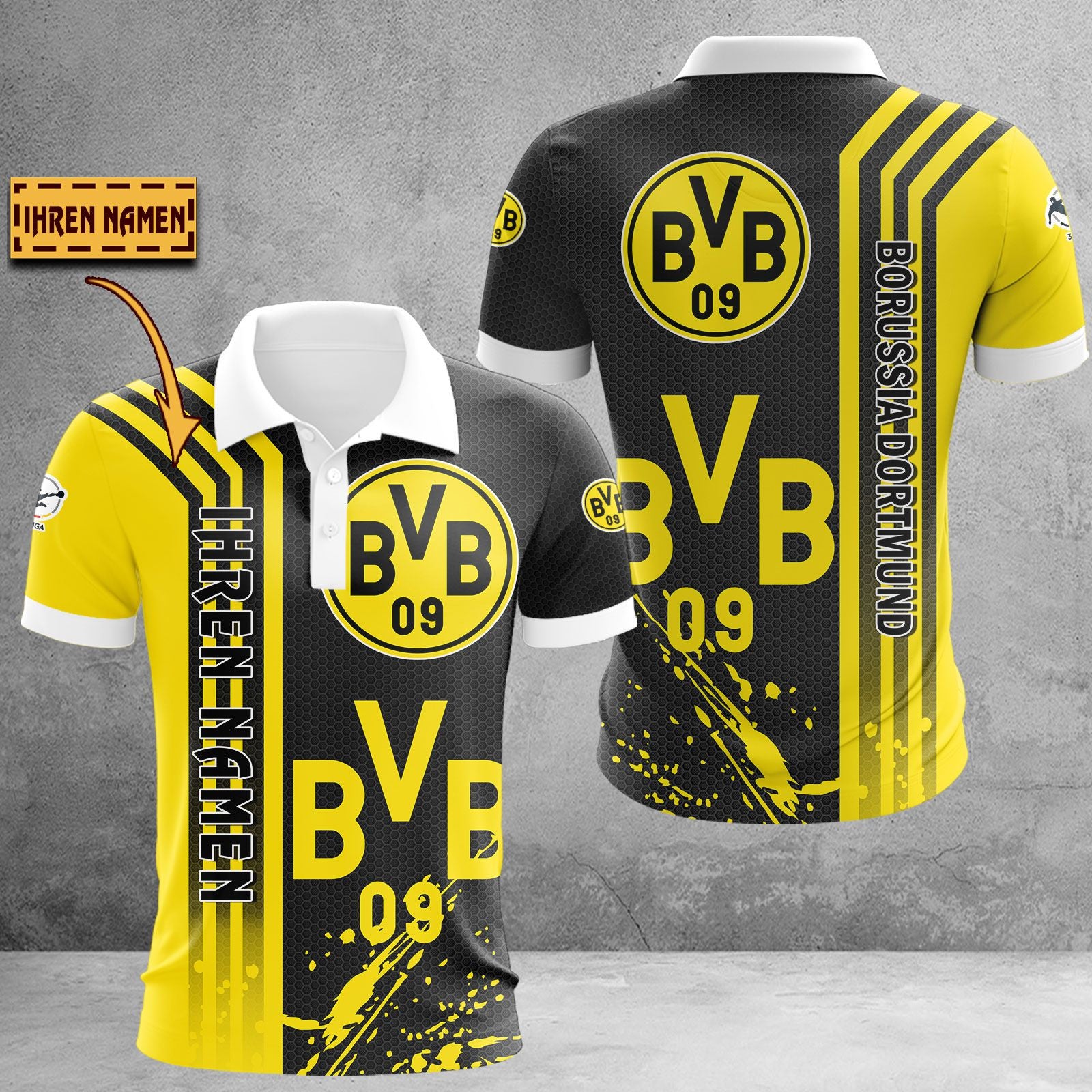 Borussia Dortmund II Poloshirt | BVB II Polohemd WINA3250