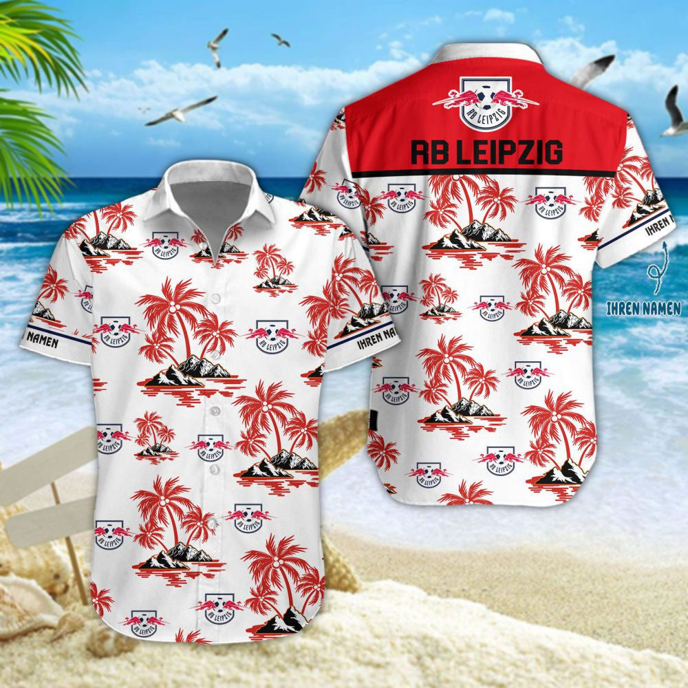 Hawaiihemd RB Leipzig – Herren Sommerhemd V2