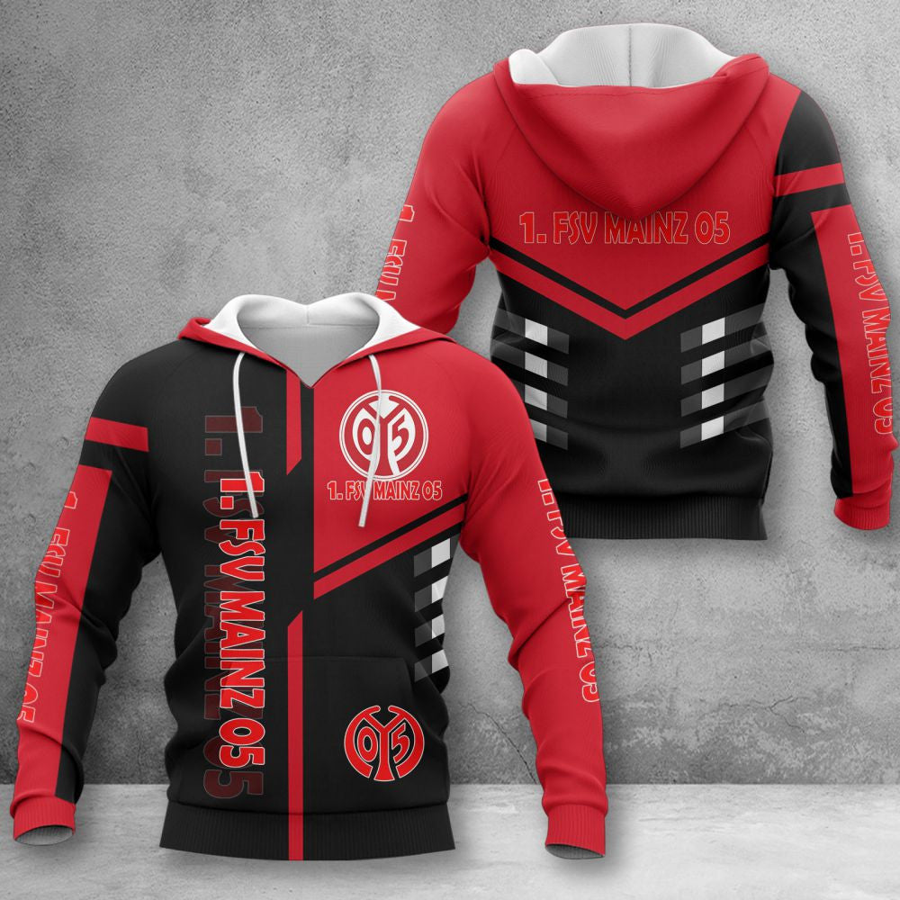 1. FSV Mainz 05 Hoodie Herren | Mainz 05 Kapuzenpullover WINA3524 – Bild 2