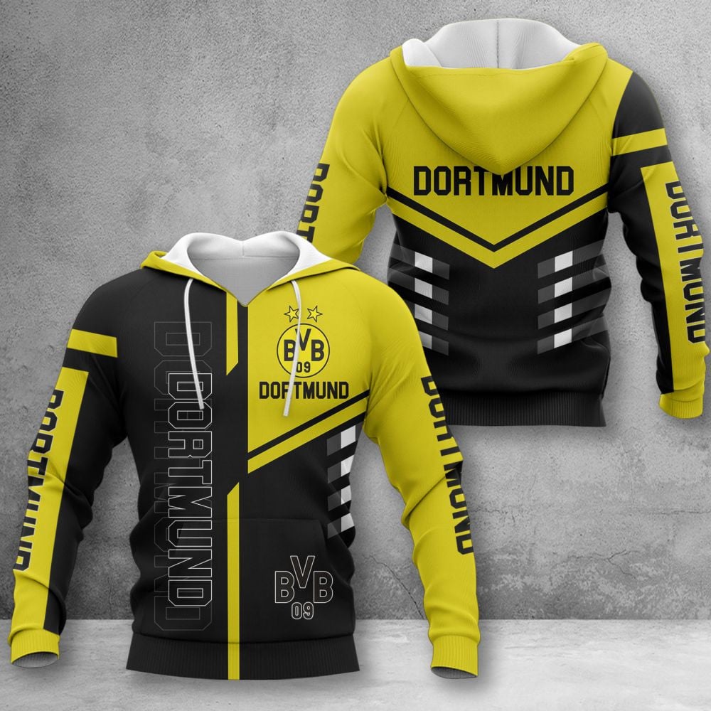 Borussia Dortmund Hoodie Herren | BVB Kapuzenpullover WINA3526 – Bild 2