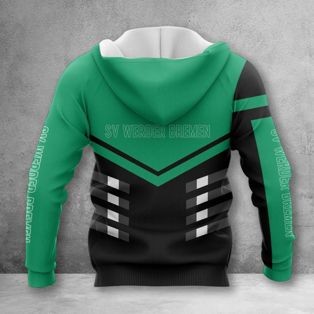 Werder Bremen Hoodie Zip Herren | SVW Kapuzenjacke mit Reißverschluss WINA3540 – Bild 2