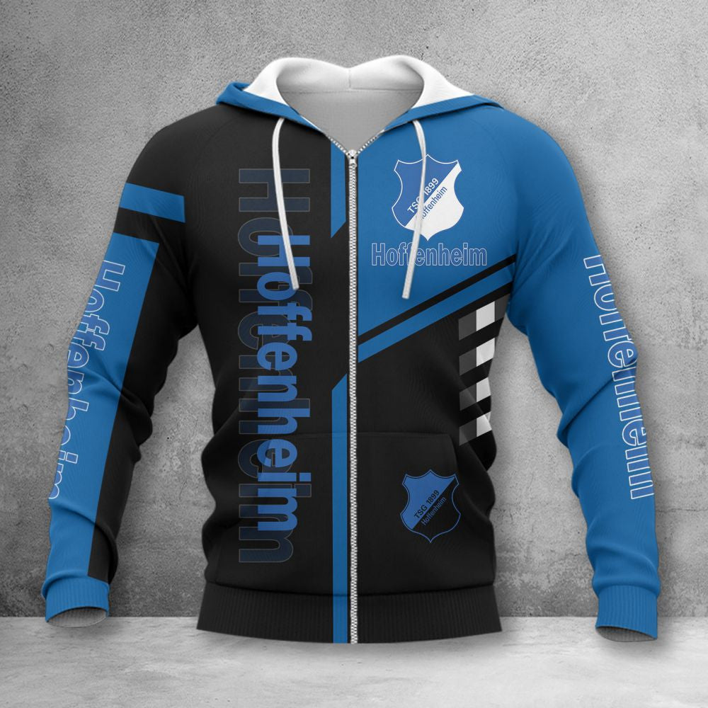 TSG Hoffenheim Hoodie Zip Herren | TSG Kapuzenjacke mit Reißverschluss WINA3479